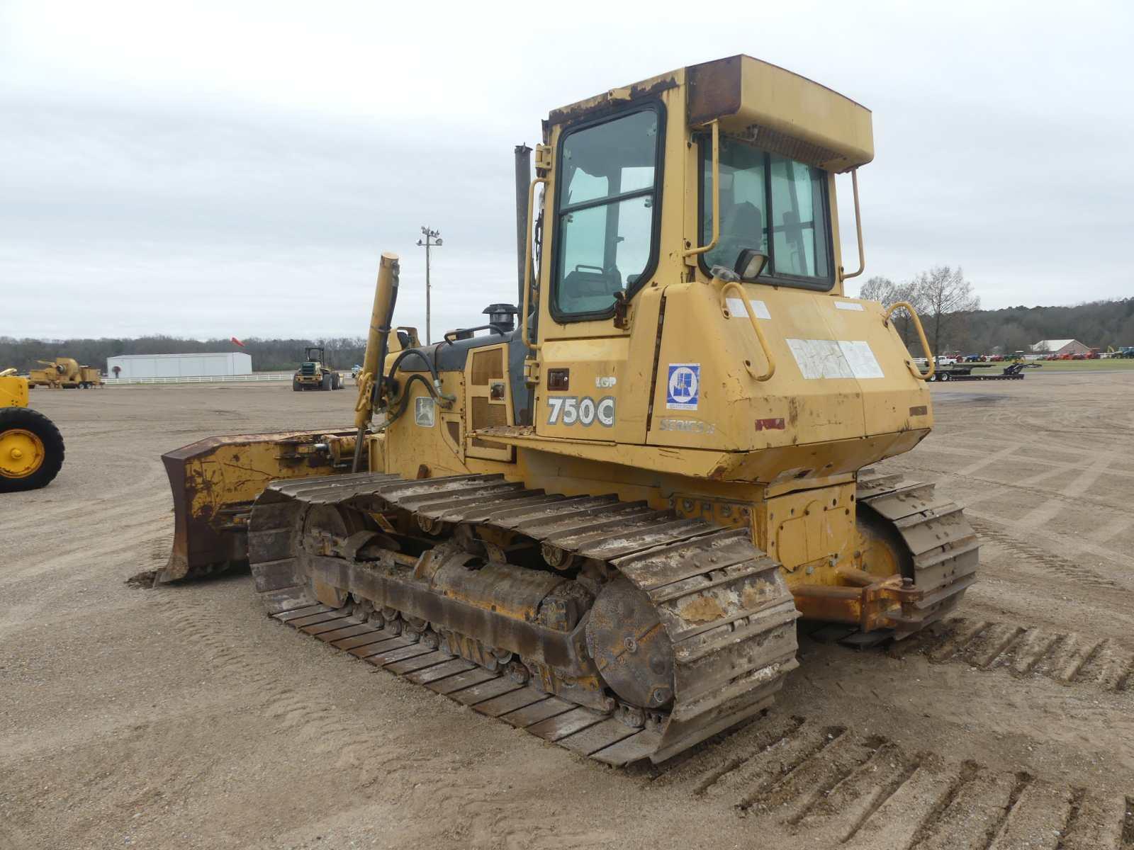 John Deere 750C Dozer, s/n T0750CX894215: Encl. Cab, Meter Shows 11551 hrs