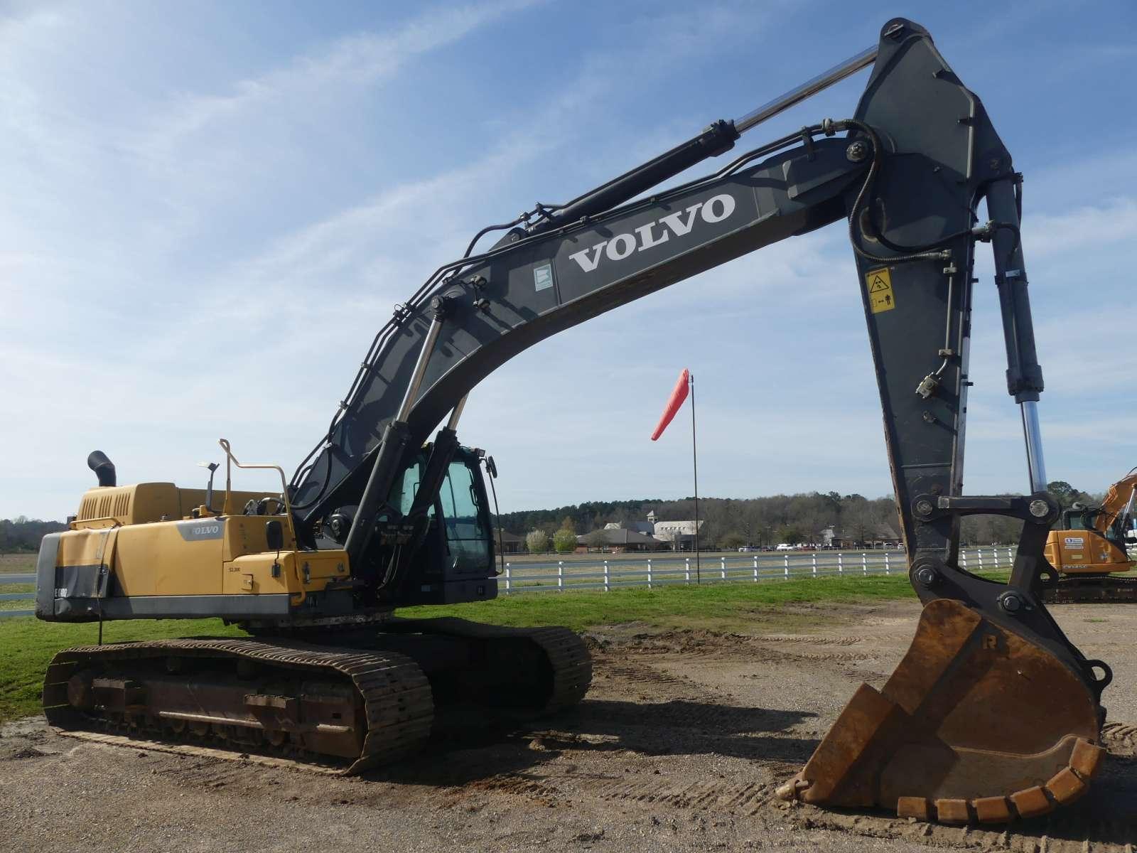 2013 Volvo EC480DL Excavator, s/n J00210376: C/A, 72" Bkt., Meter Shows 203