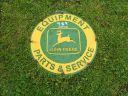 John Deere Parts & Service Sign