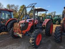 2013 Kubota M108S Tractor, s/n 73477: Roll Bar Canopy, Sweeps, PTO, 3 Hyd R