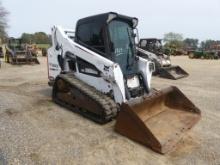 2013 Bobcat T590 Skid Steer, s/n A3NR12635: Encl. Cab, Rubber Tracks, Hyd.