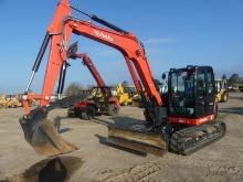 2023 Kubota KX080-4 Midi Excavator, s/n KBCDZ84CLP3E15406: Encl. Cab, Super