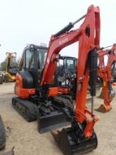 2022 Kubota KX033-4 Mini Excavator, s/n BCCZ48CEN3L19013: Encl. Cab, Hyd. T