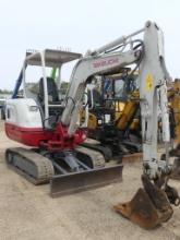 Takeuchi TB230 Mini Excavator, s/n 130000759: Canoyy, Blade, Rubber Tracks,