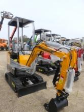 Unused 2024 Lanty LAT13 Mini Excavator, s/n LAT13240170: Rubber Tracks, 16"