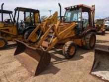 Case 580K Loader Backhoe, s/n JJG0018481: Meter Shows 9520 hrs