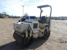 Ingersoll Rand DD24 Tandem Drum Roller, s/n 5059S: Meter Shows 3129 hrs