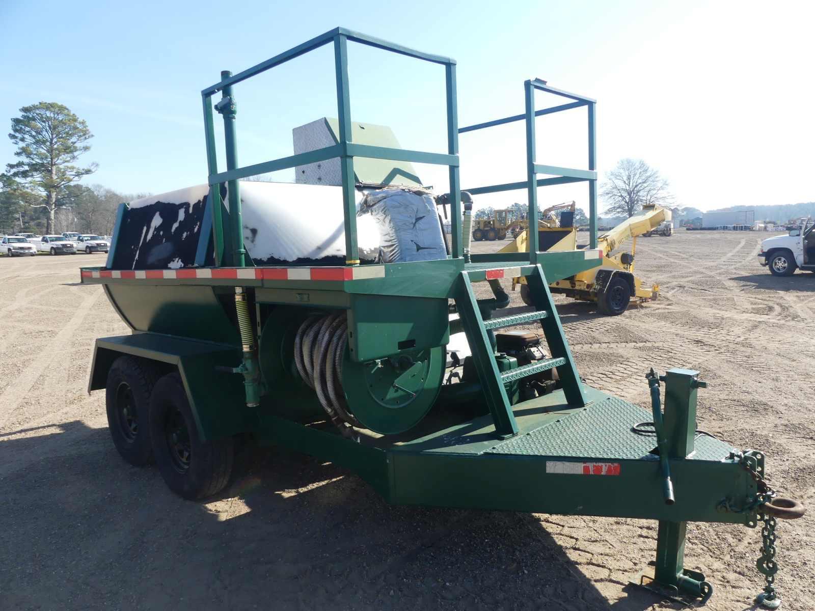 Hydroturf Hydro Seeder, s/n 928580 on 8x20 Trailer: Vanguard 23hp Gas Eng.