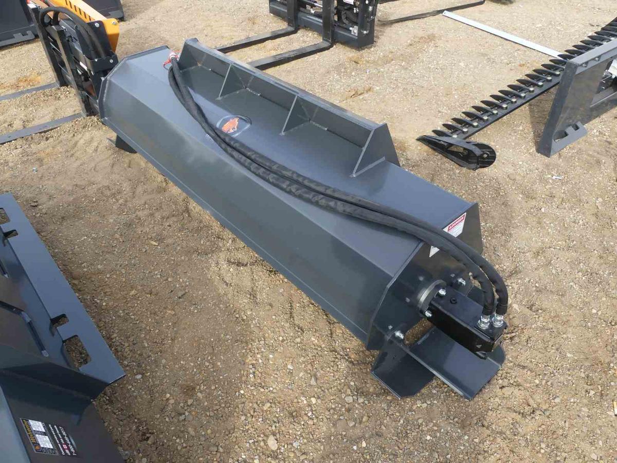 Unused 2023 Wolverine 72" Hydraulic Rotary Tiller: for Skid Steer, Model TL