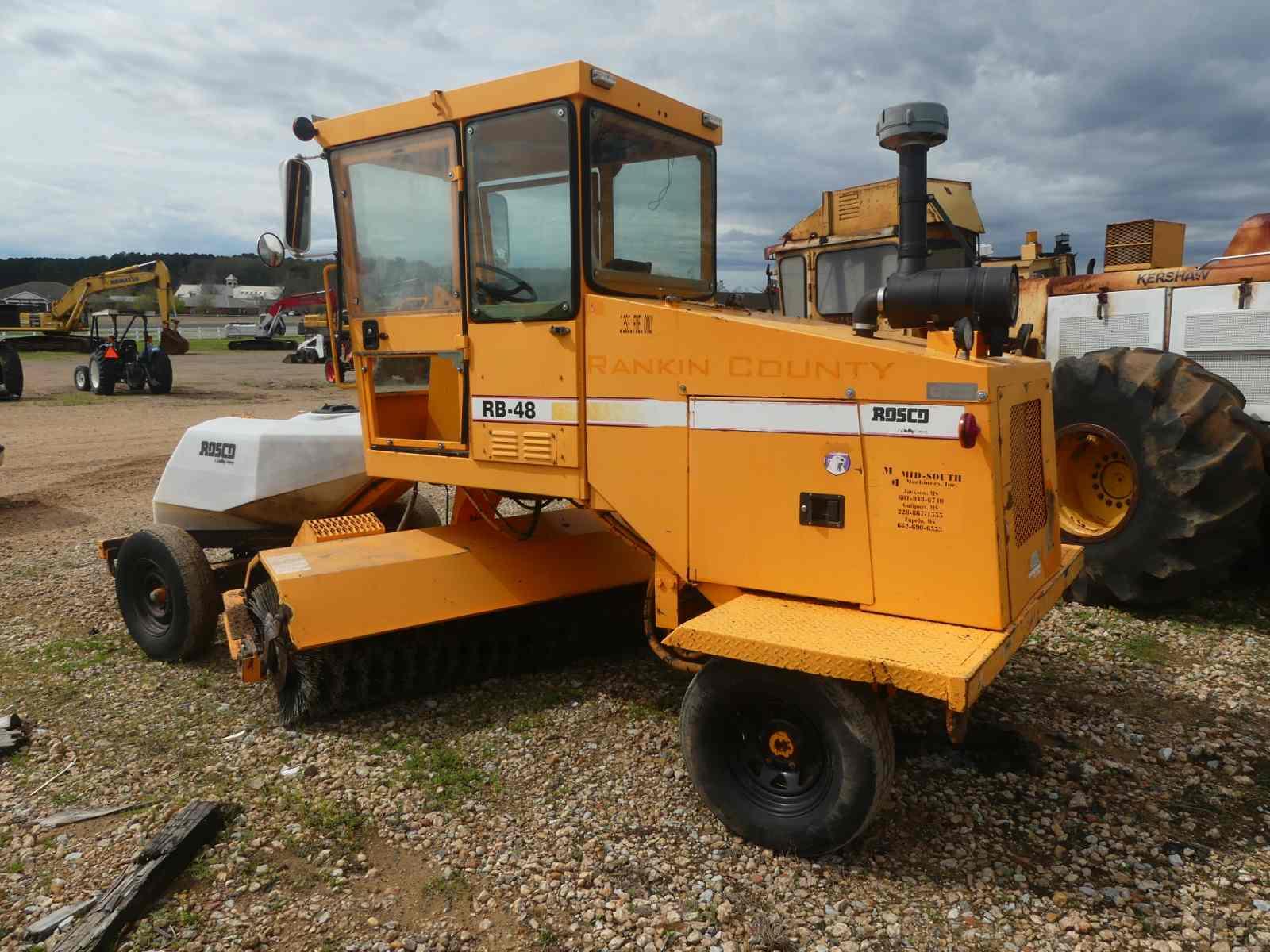 Rosco RB-48 Sweeper, s/n 43127 (Salvage): Cummins Diesel, (County-Owned)