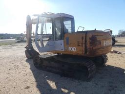 Hitachi EX100-2 Excavator, s/n 12L-31137 (Salvage): A/C, Manual Thumb, Mete