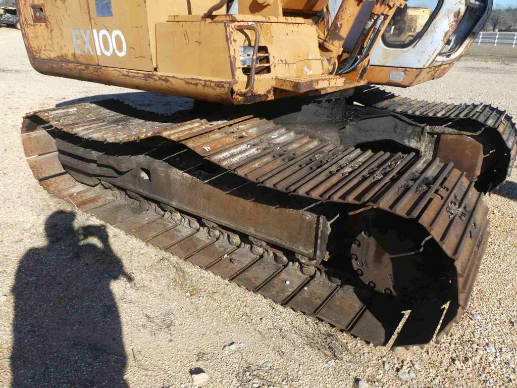 Hitachi EX100-2 Excavator, s/n 12L-31137 (Salvage): A/C, Manual Thumb, Mete