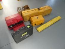 Lot containing Topcon, Liaca TC803, Schonstedt Locater, Spectra Tripod, Box