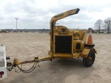 2001 Vermeer BC1250A Chipper, s/n 1VRN1416X11007871: Pintle Hitch, Meter Sh