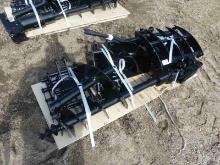 (9) Unused 2024 Lanty Excavator Attachments: Contains Quick Hitch, Rake, Ri