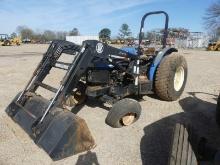 New Holland TN65 Tractor, s/n 001303784 (Salvage): 2wd, Loader w/ Bkt.