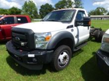 2012 Ford F550 4WD Cab & Chassis Truck, s/n 1FDUF5HT3CEC30338: Reg. Cab, 6.