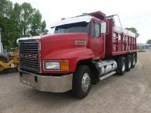 1997 Mack CH613 Tri-axle Dump Truck, s/n 1M1AA13Y4VW073451: Mack E7-350 Eng