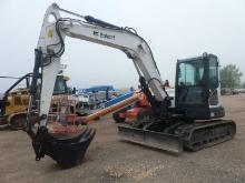 2015 Bobcat E85 Midi Excavator, s/n B34S12334: C/A, Heat, Blade, Rubber Tra