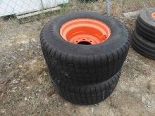 (2) 12-16.5 NHS Tires w/ Kubota Rims