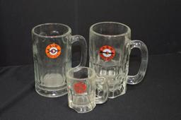 3 - A & W Glass Mugs