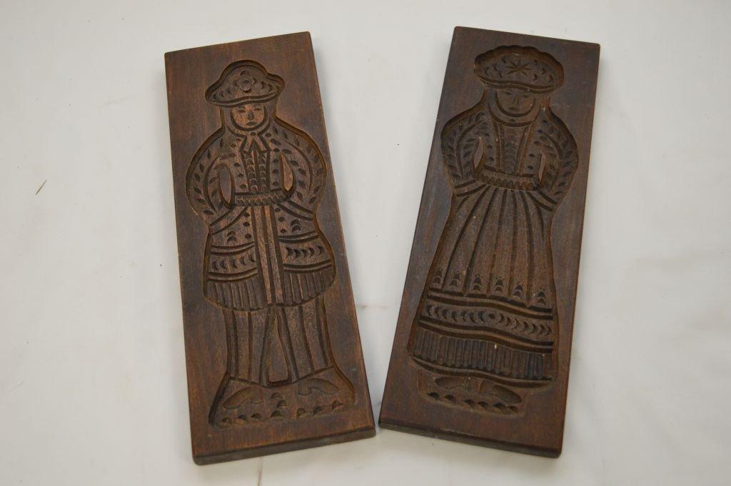 German Man & Woman Cookie Mold/press - 12 In.