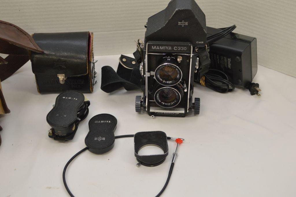 Mamiya C330 Camera In Bag W/ Extra Lenses & Accessories