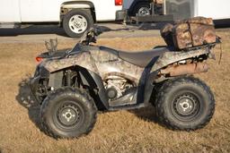 2010 Kawasaki Brute Force 750 4x4 I, ATV, 1 Owner, w/ Custom Cabela Cover & Back Pack, Gun Rack,