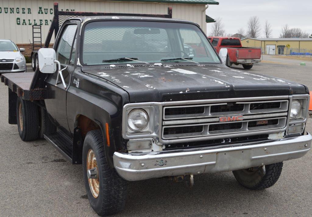 1976 Gmc Pickup, K2500, 4 Wd, 3/4 Ton, Dual Exhaust, Flat Bed, 400 Empire G