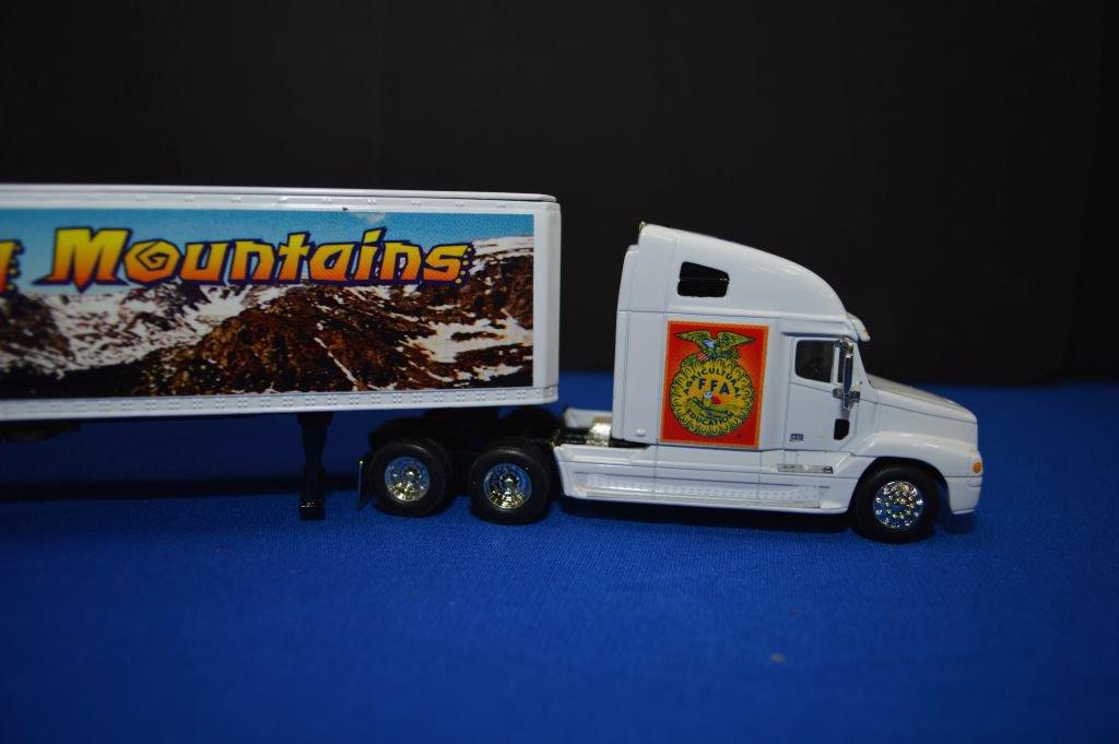 Limited Edition Die Cast Metal Collection Bank Of Semi Truck With Trailer