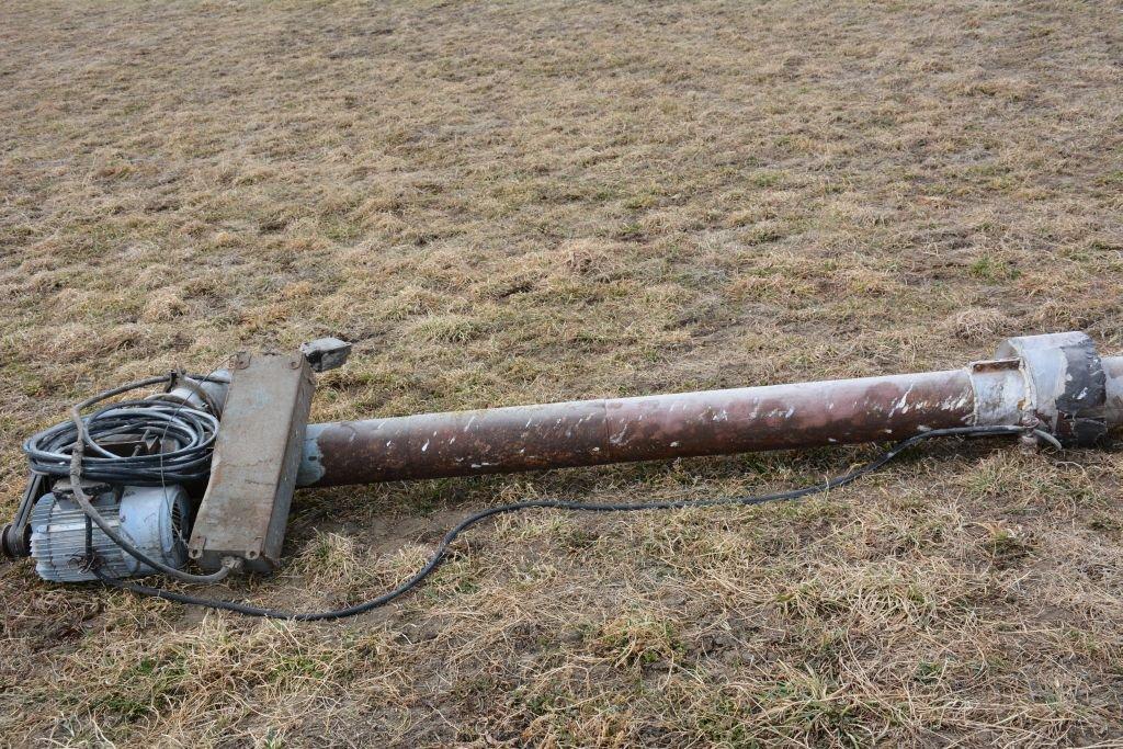 8” Electric, 7 Hp., Stationary 30 Ft. Auger