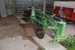 John Deere 145 Steerable Plow, 4 Bottom 16”, Good Paint With Black Cylinder