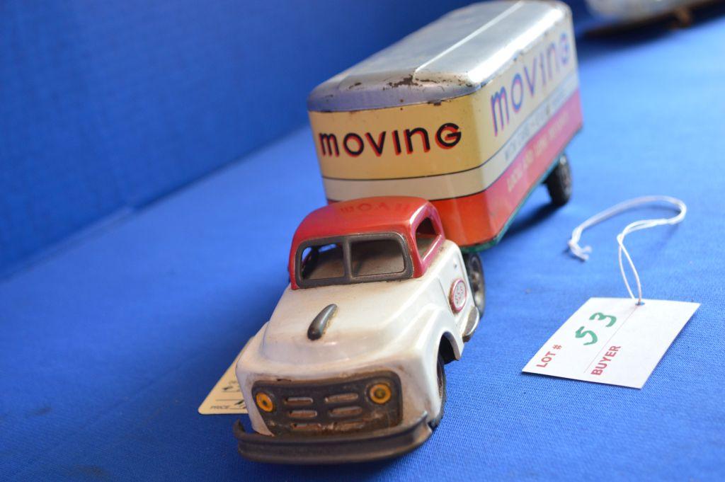 Vintage Moving Friction Truck Made In Japan 9.5" Long