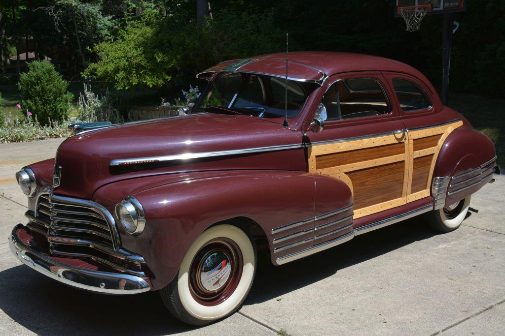 1946 Chevrolet Coupe Style Master - Restored, Fleetline Mouldings, New Wood