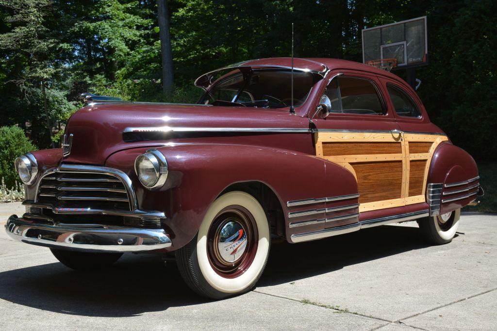 1946 Chevrolet Coupe Style Master - Restored, Fleetline Mouldings, New Wood