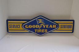 Good Year Tires Service Station Tin 2 Dimensional Sign