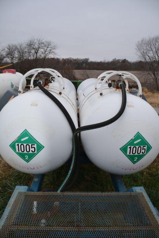 Dalton Anhydrous, dual tank, 1000 ga. Anhydrous Units, certified, legal tag