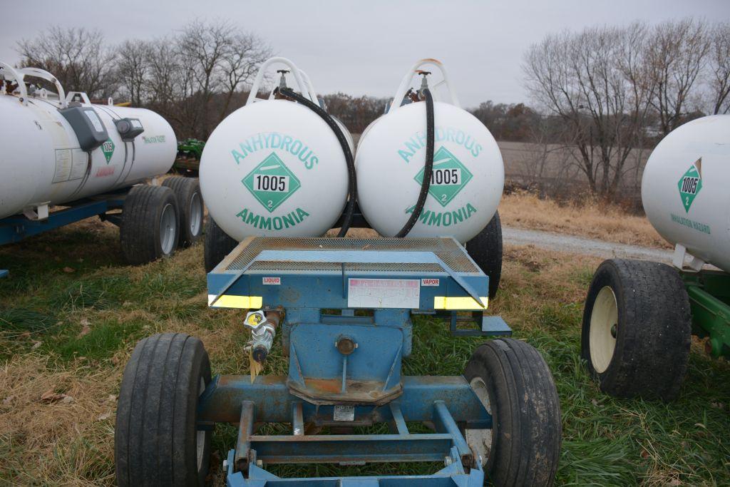 Dalton Anhydrous, dual tank, 1000 ga. Anhydrous Units, certified, legal tag