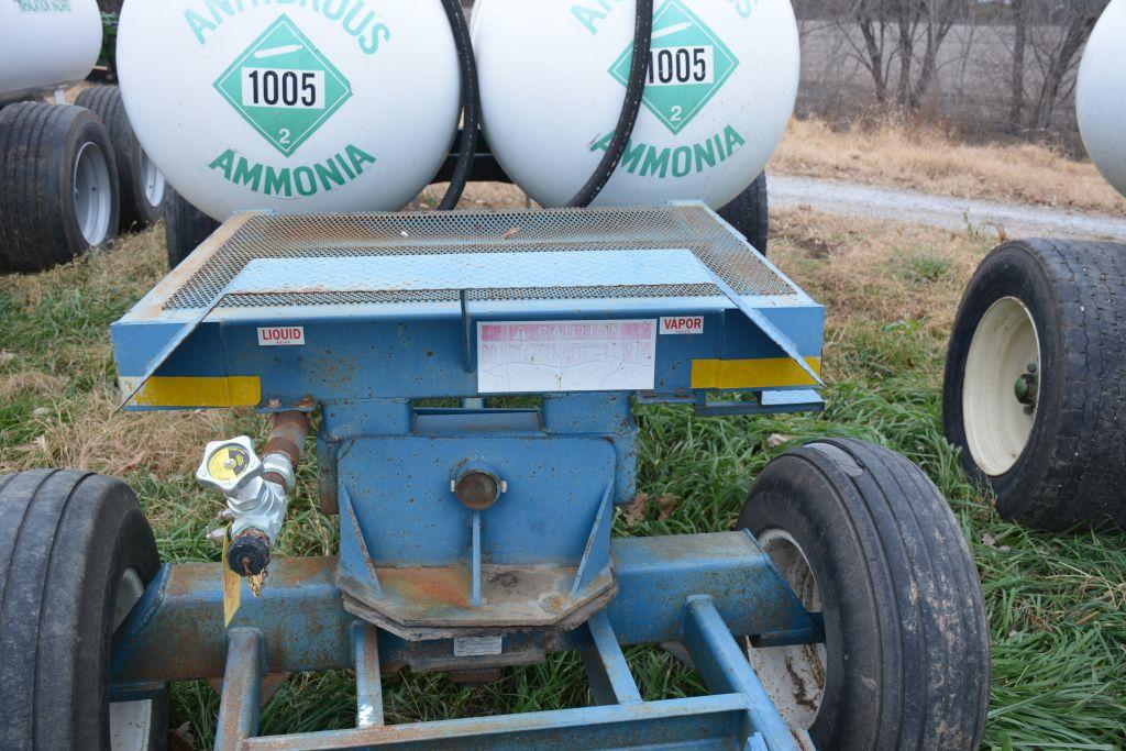 Dalton Anhydrous, dual tank, 1000 ga. Anhydrous Units, certified, legal tag