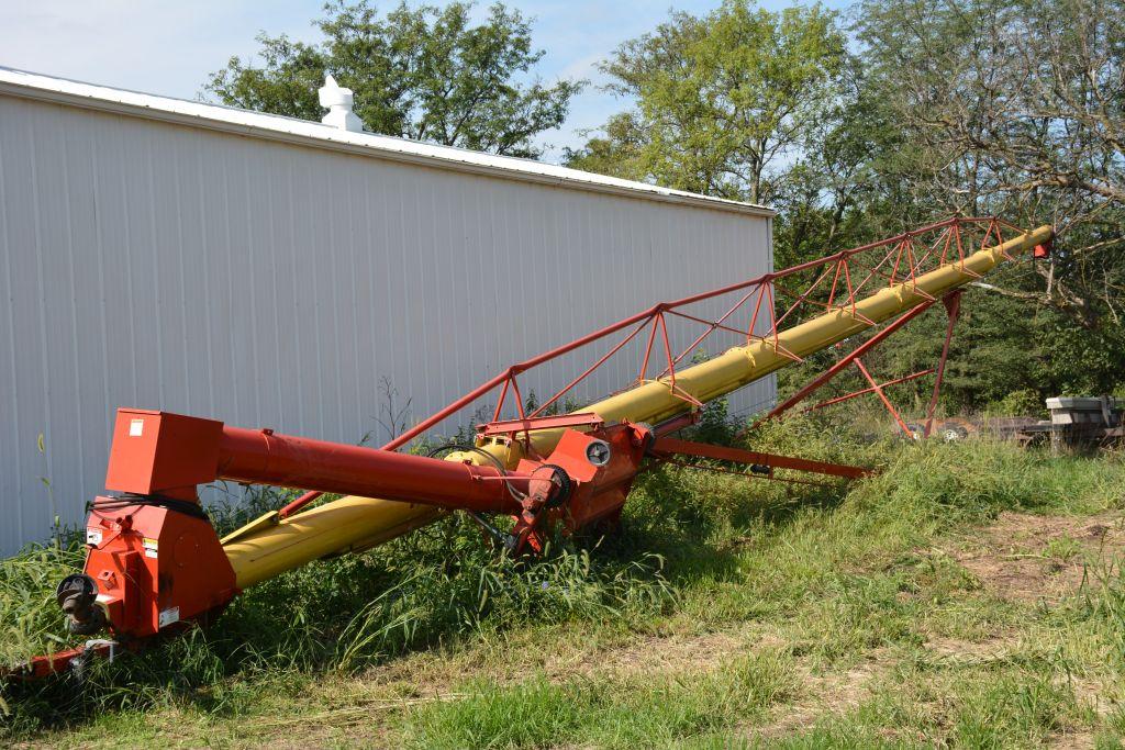 Westfield Grain Auger, 13”, 91 ft., hydraulic drive, good flighting, PTO