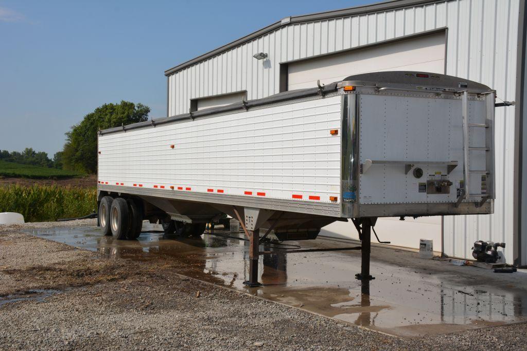 2008 Tempte Grain Trailer, 41 ft., ag hopper, aluminum wheels, air ride, 66