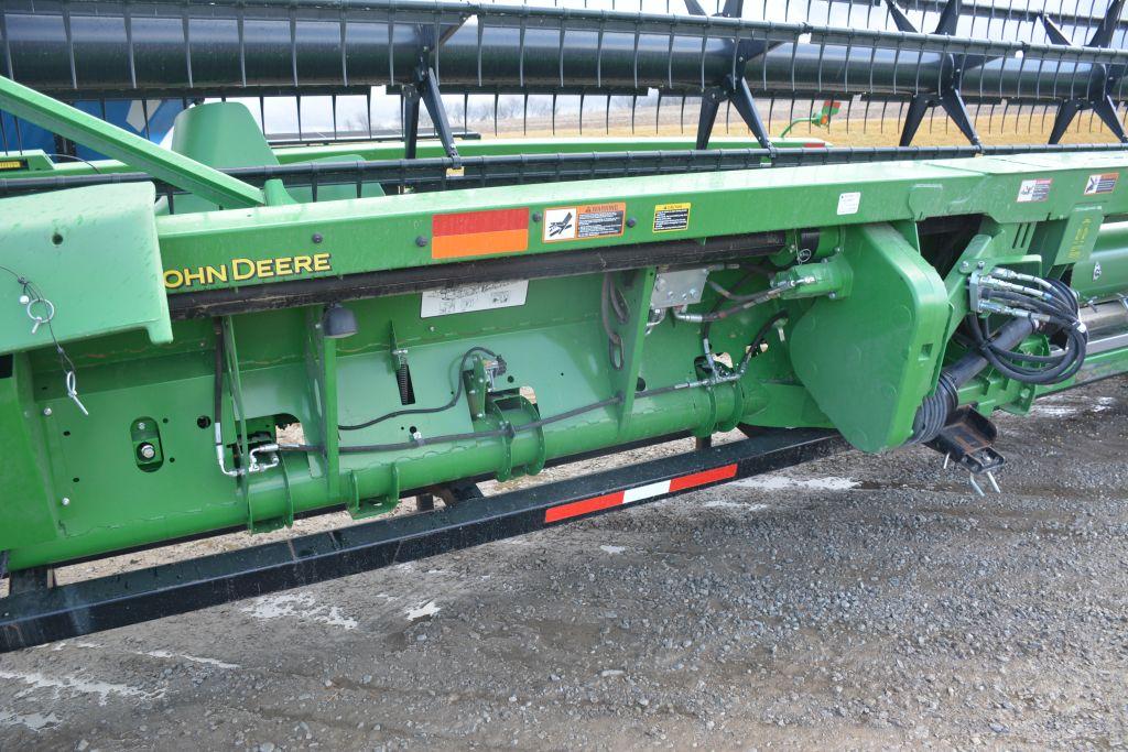 2015 Jd 630fd Draper, Sn-1h0630fdpf0775222, Double Sickle Drive, Excellent