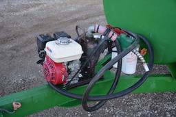 560 Gal. Homemade Fuel Tank On Rubber With Honda Motor, 40 Gal./min., Dual