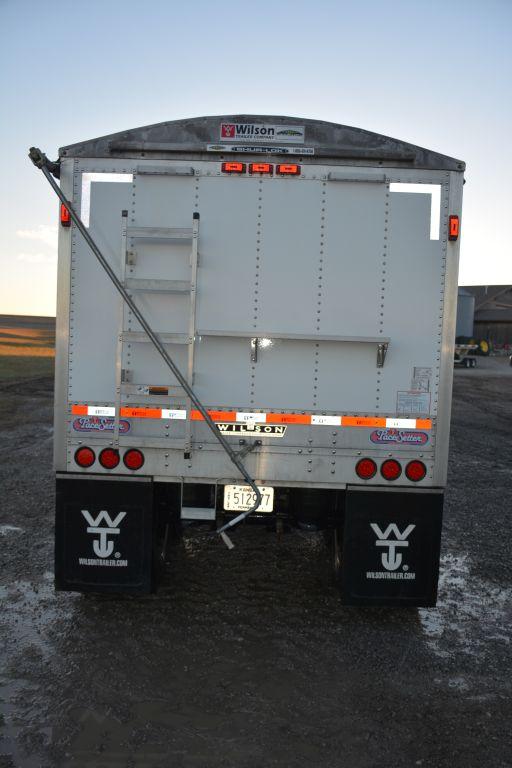 2010 Wilson PaceSetter 43 Ft. Grain Trailer, 66” Sides, Ag Hoppers, Roll Tar