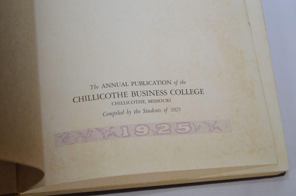 1925 Chillocothe Business College Annual