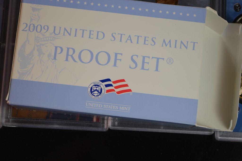 2009 Mint PRF Set w/ $1.00 Pred. Coin PRF, PRF Set, Silver PRF, .01 Cent AL