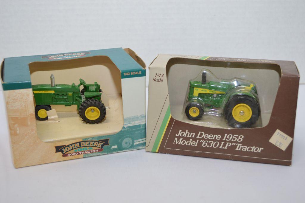 Lot 1/43 Scale Tractors: Liberty Classic Spec Cast JD 1964 4020 Tractor; Er