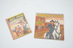 2 Children's Books - Get them Cowboy & Hopalong Cassidy - 1950's