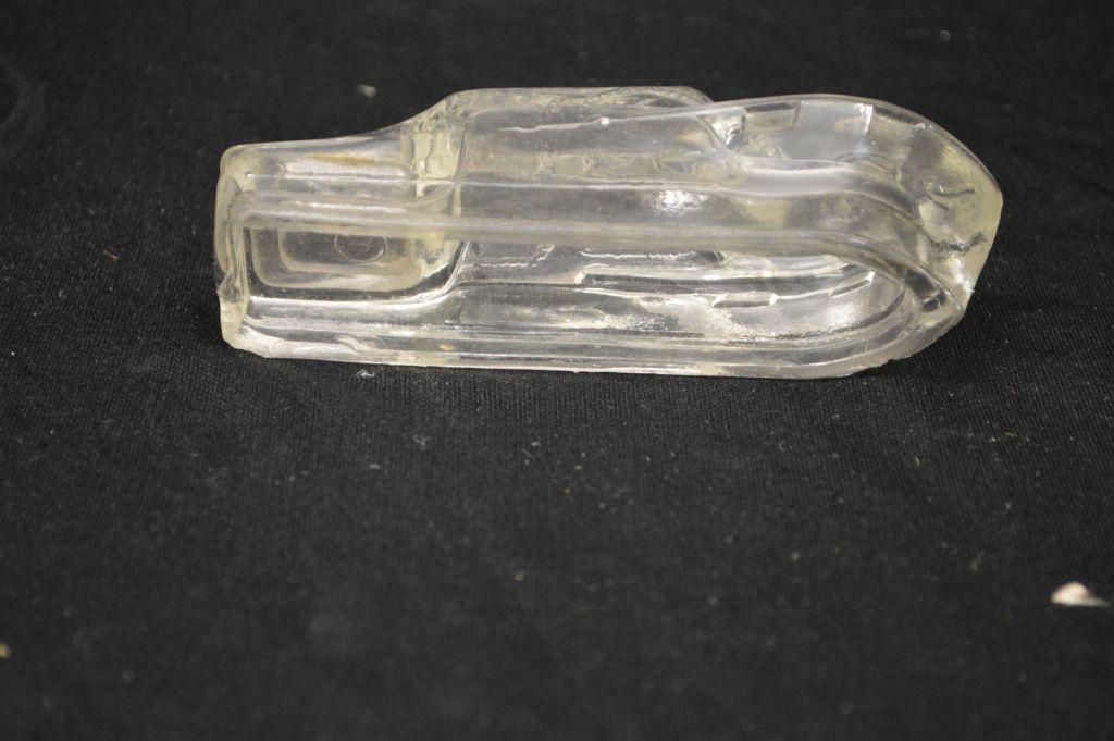 Glass Candy Container of Boat