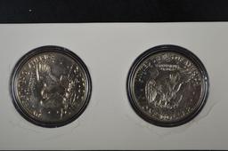 Pair of 1974 Eisenhower Silver Dollars